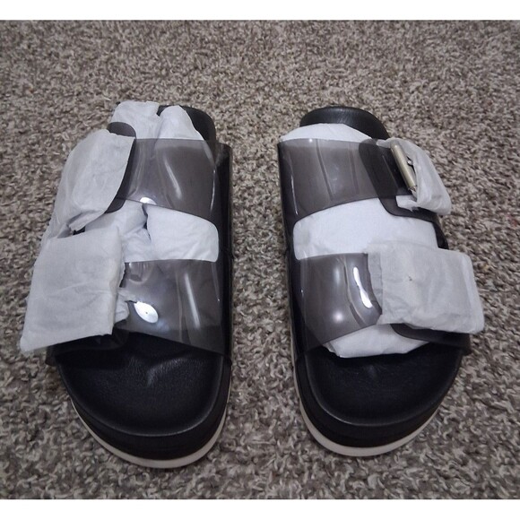 NEW! Women's J Slides Roget Sandal in Smoke (Black), Size 6.5 - Picture 2 of 9